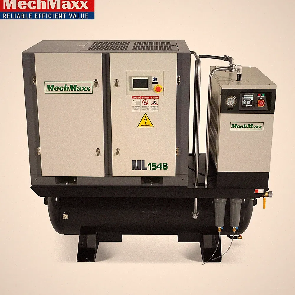 15HP Combined Rotary Screw Air Compressor&Dryer 45CFM 116PSI 460V 3-Phase,ML1546