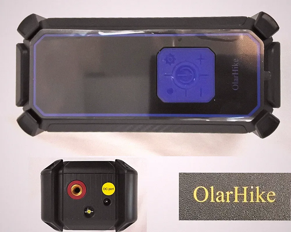 OlarHike Cordless Portable Tire Inflator Air Compressor USB-C Black Blue #W3996